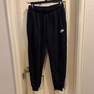Nike, Black Cuffed Sweatpants